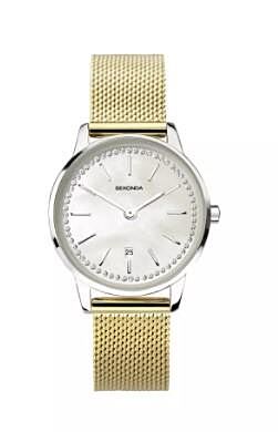 Ladies Sekonda Watch with Mesh Strap and CZ's 40060 Watches Sekonda
