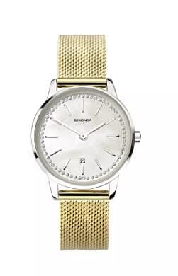 Ladies Sekonda Watch with Mesh Strap and CZ's 40060 Watches Sekonda 