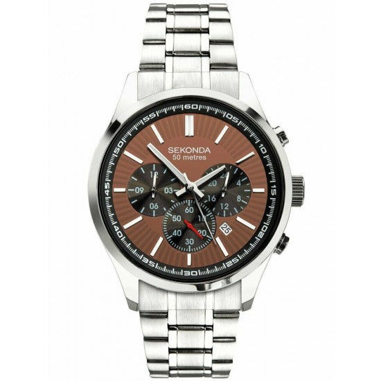 Men's Sekonda Watch with Brown Dial 1859 Watches Sekonda