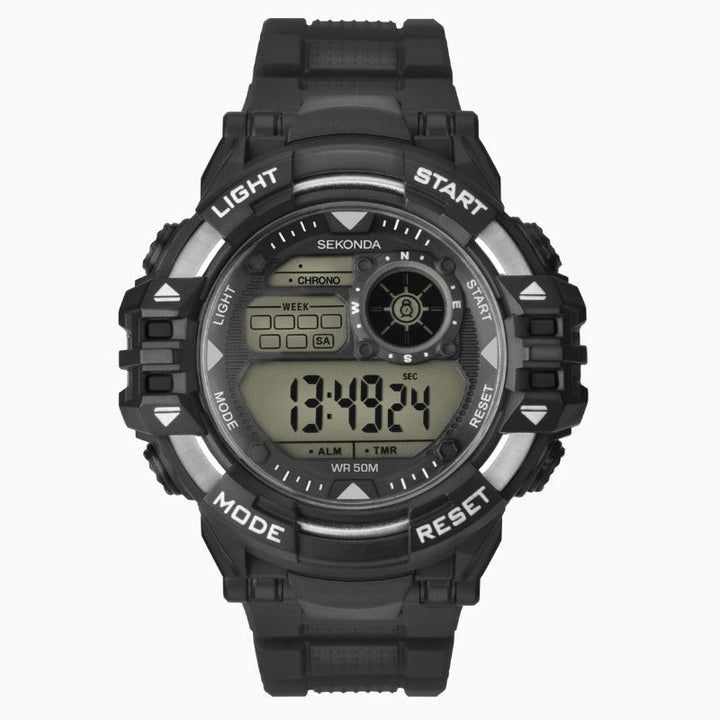 Sekonda Men's Digital Sports Watch Black 1522 Watches Sekonda