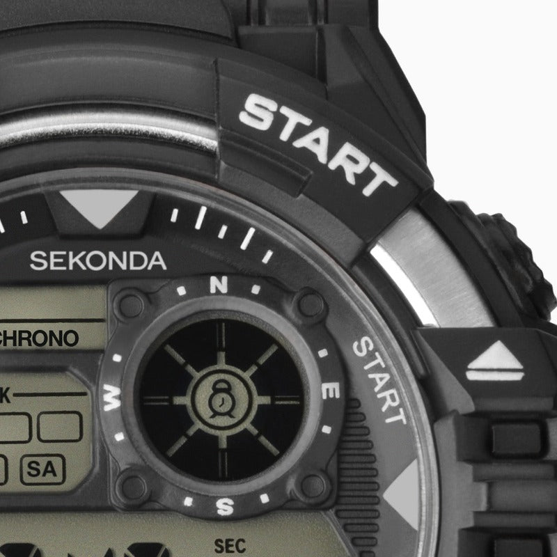 Sekonda Men's Digital Sports Watch Black 1522 Watches Sekonda