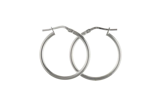 Medium Large Silver Creole Earring Jewellery Carathea