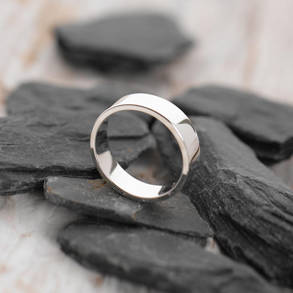 5mm Silver Flat Band Ring Rings Silverband Company J