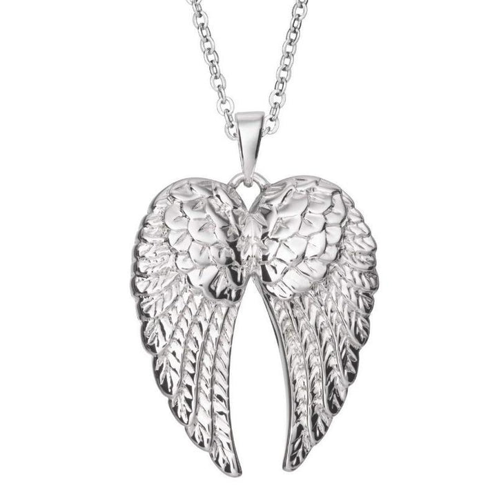 Silver Angel Wings Memorial Ashes Pendant (Self-Fill) Memorial EverWith