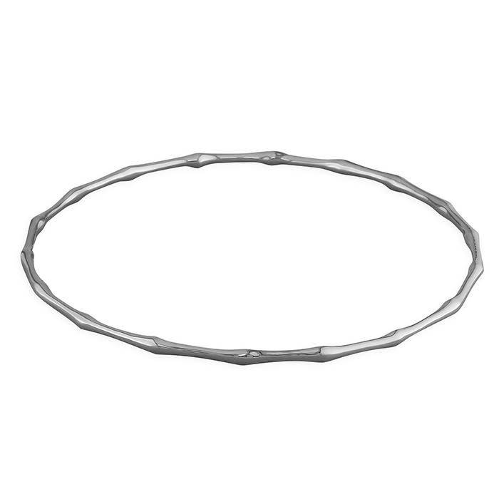 Silver Slave Bangle in Bamboo Syle Jewellery CME