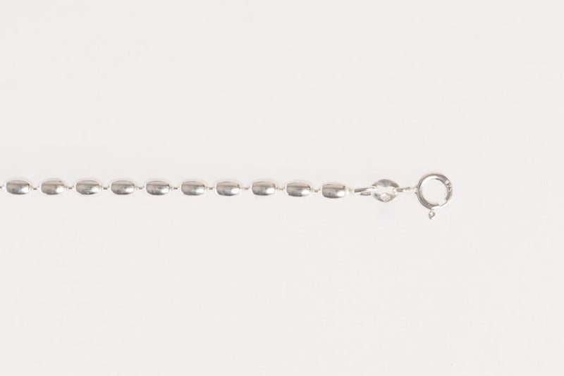 Silver Oval Bead Bracelet Jewellery Bracini 