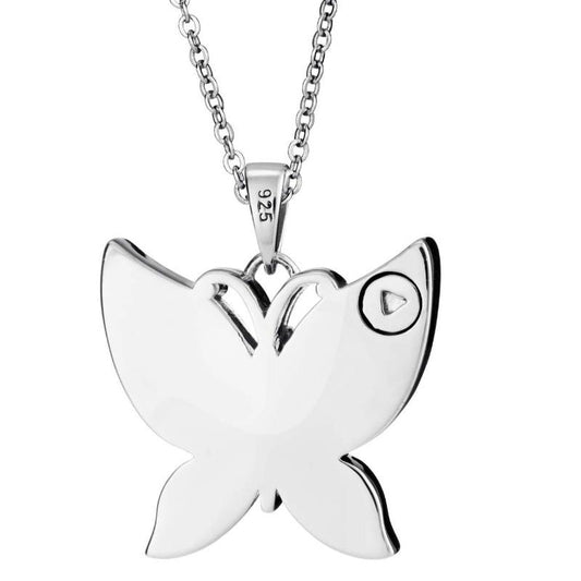 Silver Butterfly Memorial Ashes Pendant (Self-Fill) Memorial EverWith 