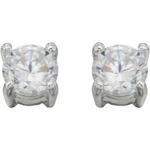 Cubic Zirconia Round Stud Earrings Jewellery Gecko 