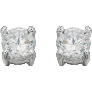 Cubic Zirconia Round Stud Earrings Jewellery Carathea