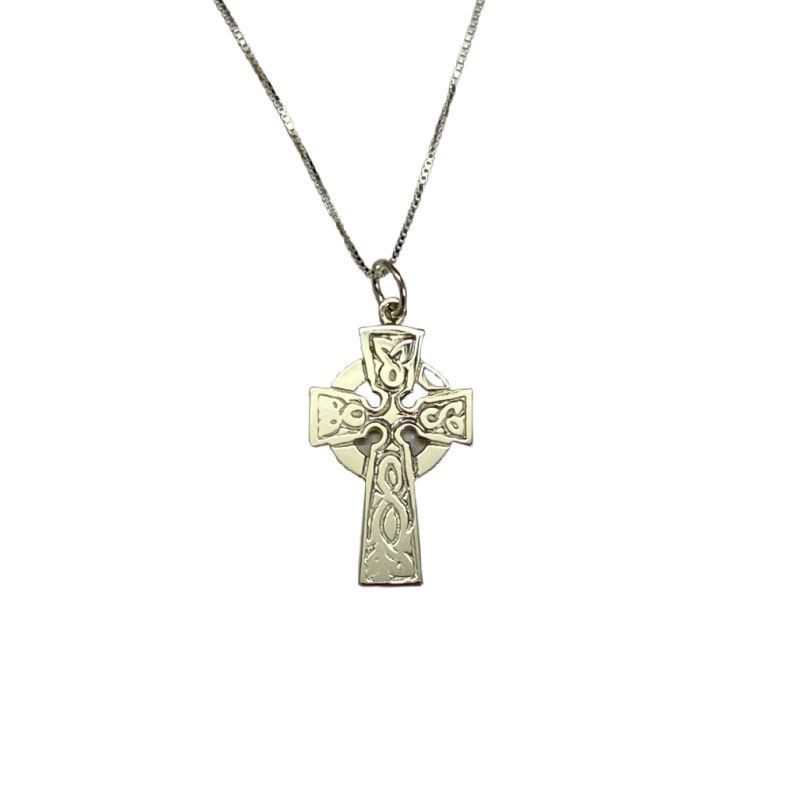 Ladies Silver Celtic Cross Pendant Necklaces & Pendants Ian Dunford 