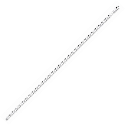 Silver Curb Anklet 10" Anklet Hanron 