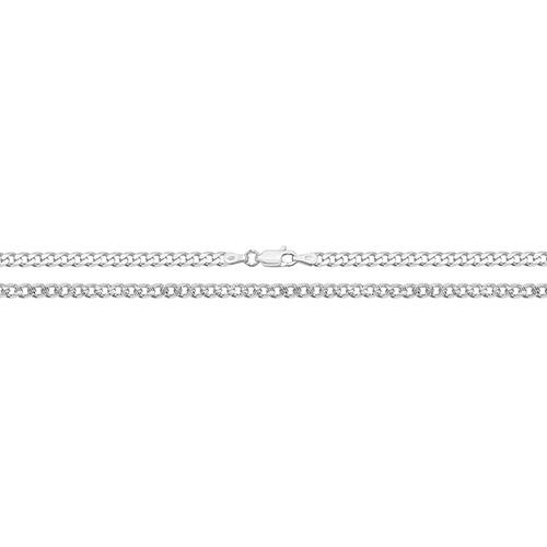 Silver Curb Chain Anklet 10" Anklet | Jewellery Carathea