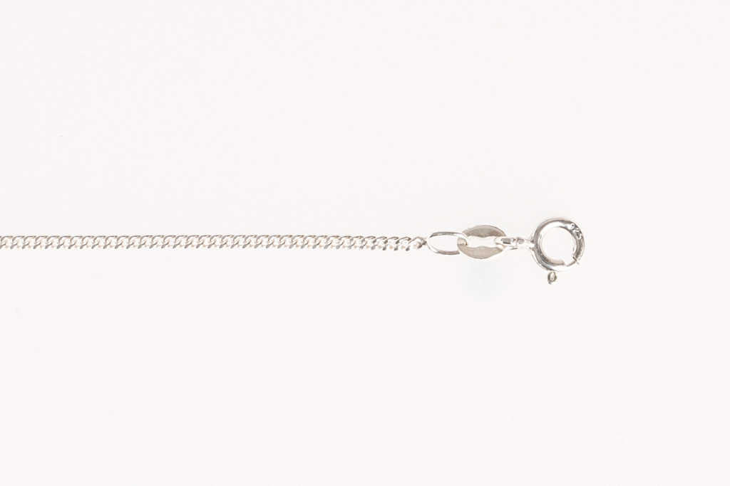 silver curb chain 18" - Carathea jewellers