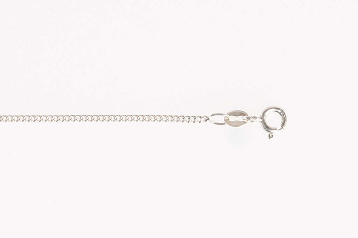 silver curb chain 18" - Carathea jewellers
