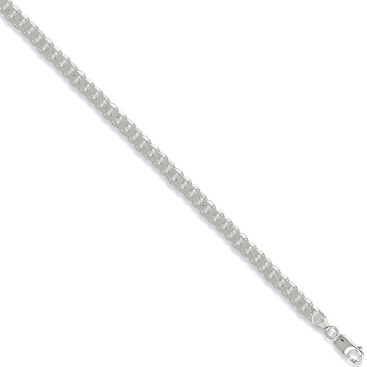 Silver Ladies Curb Chain Jewellery Hanron 