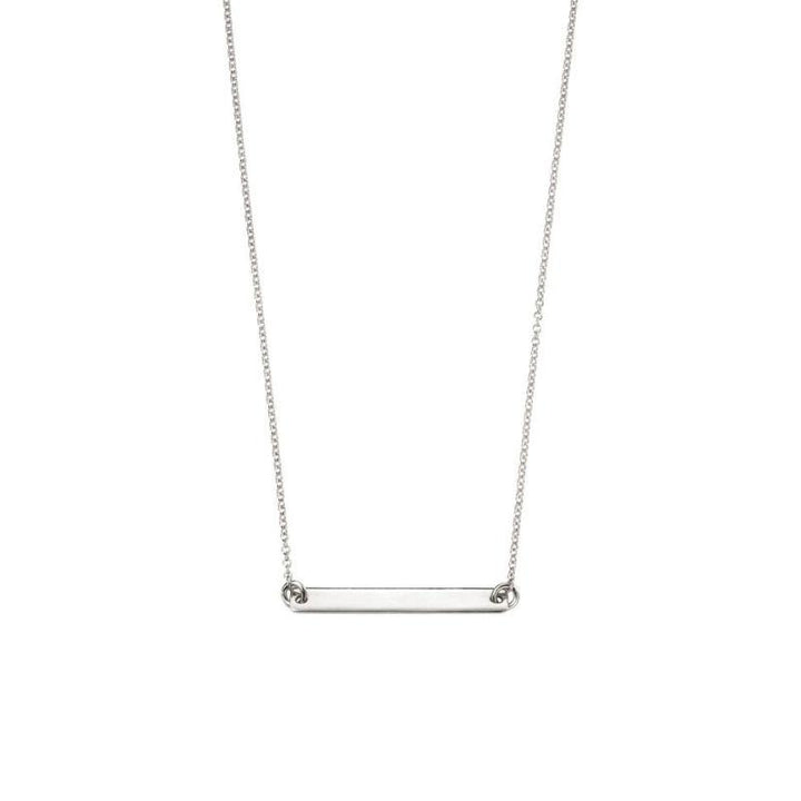 Silver ID Bar Engravable Necklace Jewellery Gecko