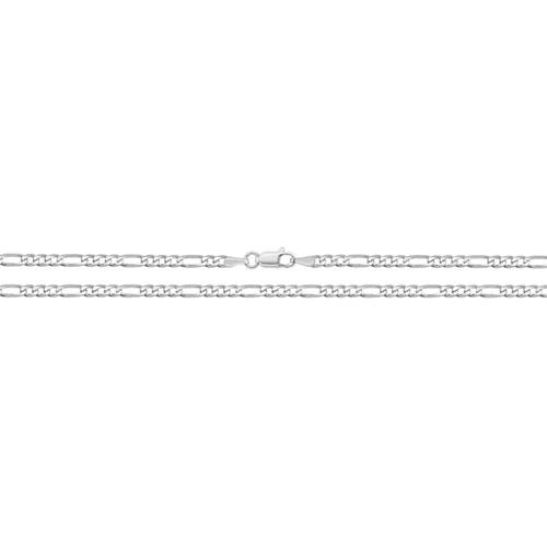 Silver Figaro Chain Jewellery Carathea