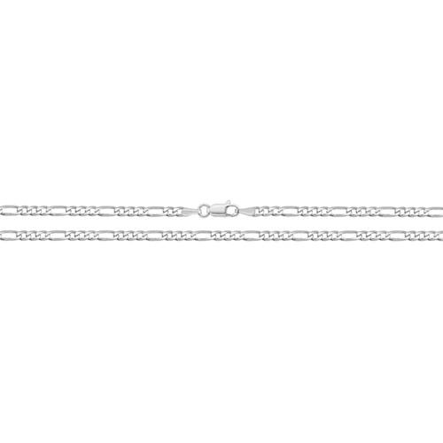 Silver figaro chain  necklace Carathea jewellers