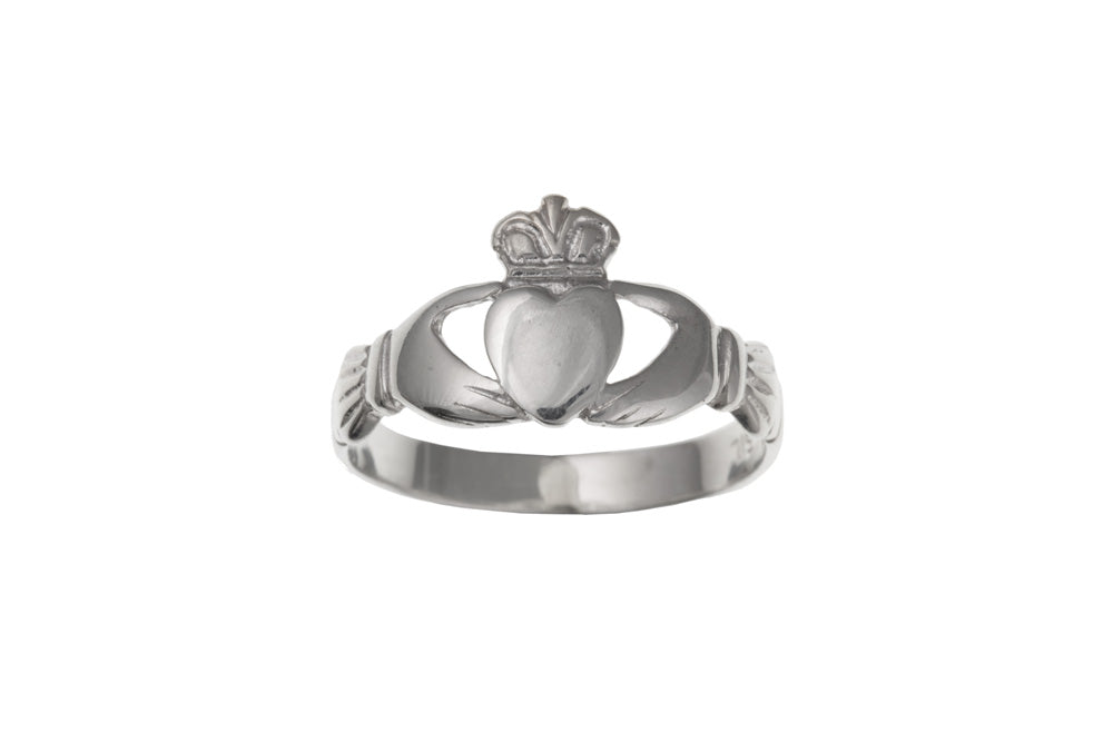 Silver Ladies Claddagh Ring Rings Ian Dunford L 