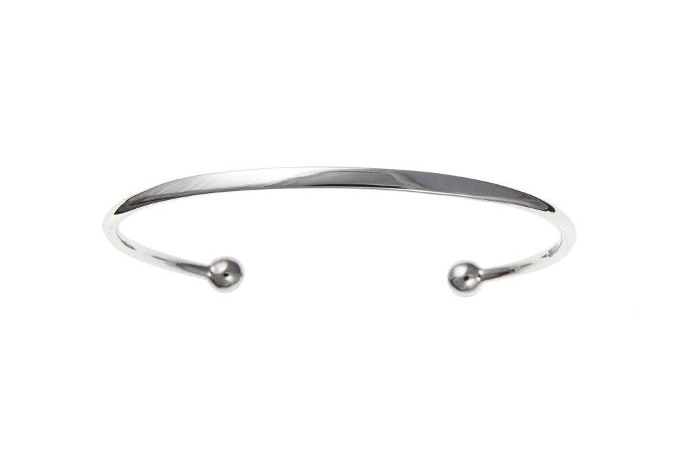 Silver Ladies Torque Bangle Jewellery Ian Dunford