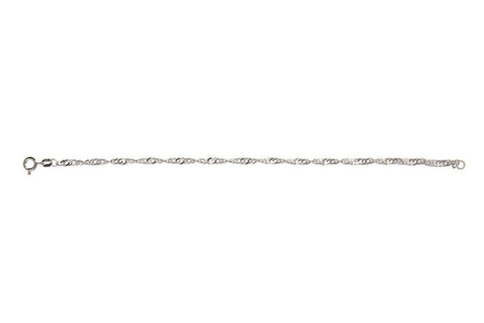 Silver Ladies Twisted Curb Bracelet Ian Dunford 