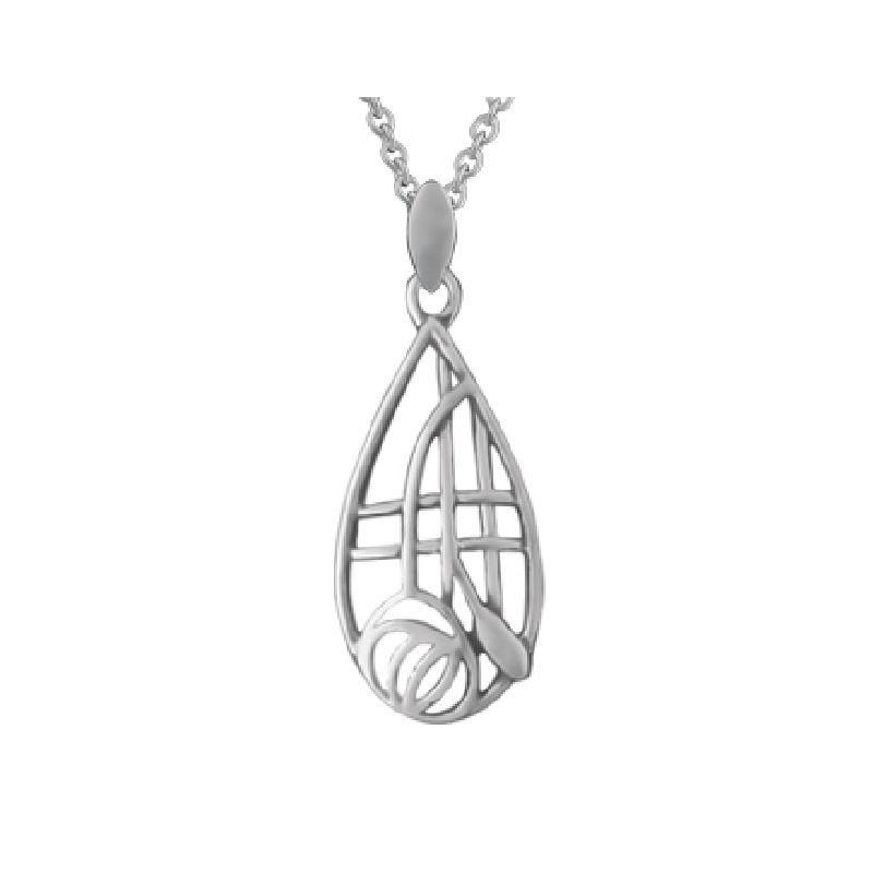 Mackintosh Style Silver Pendant Jewellery Ari D Norman 