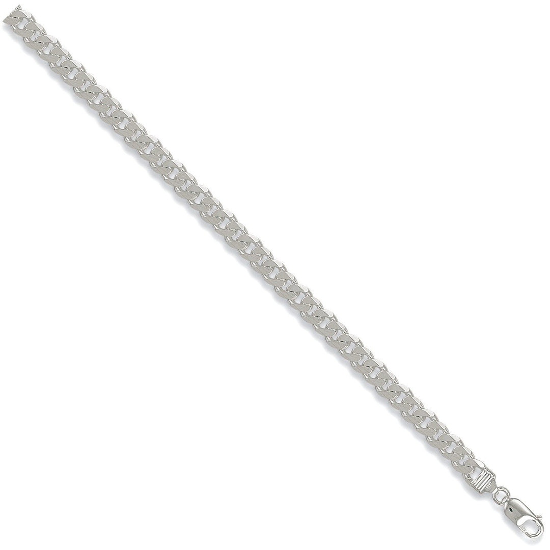 Silver Curb Bracelet for Men Jewellery Hanron