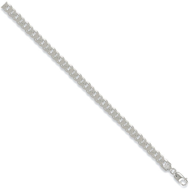 Silver Curb Bracelet for Men Jewellery Hanron