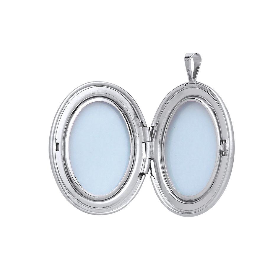 Silver 'Mum' Locket set with a Diamond Necklaces & Pendants Ian Dunford