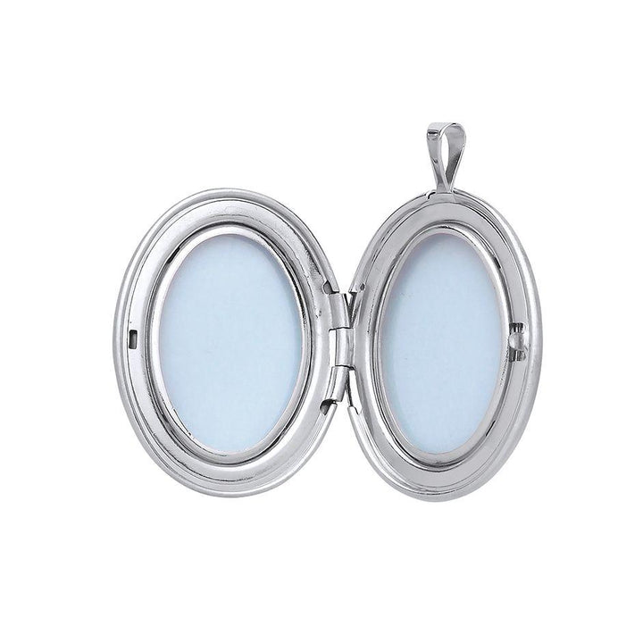 Silver 'Mum' Locket set with a Diamond Necklaces & Pendants Ian Dunford