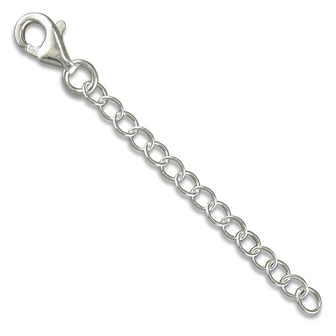 Silver Necklace Extension Chain Jewellery CME