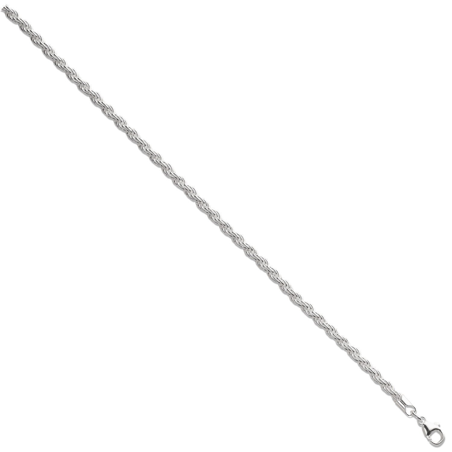 Men's Silver Rope Chain Jewellery Hanron 