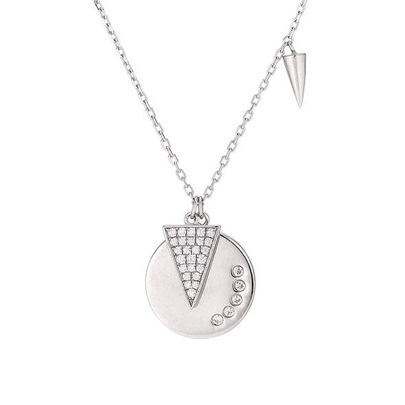 Amazing Jewelry Round Pendant Necklace with CZ Jewellery Amazing Jewelry