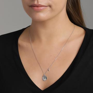 Amazing Jewelry Round Pendant Necklace with CZ Jewellery Amazing Jewelry 