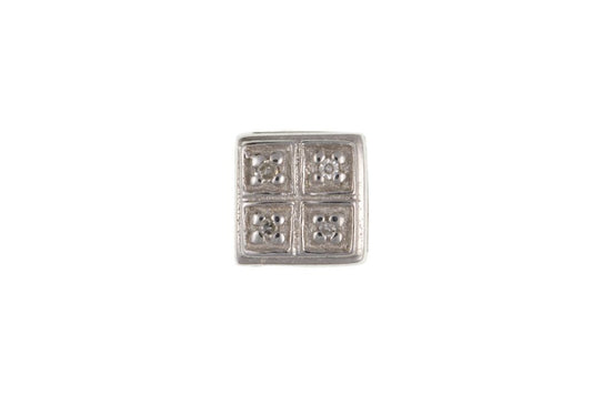 Men's Single Square Earring with Diamond Men's Earrings Ian Dunford 