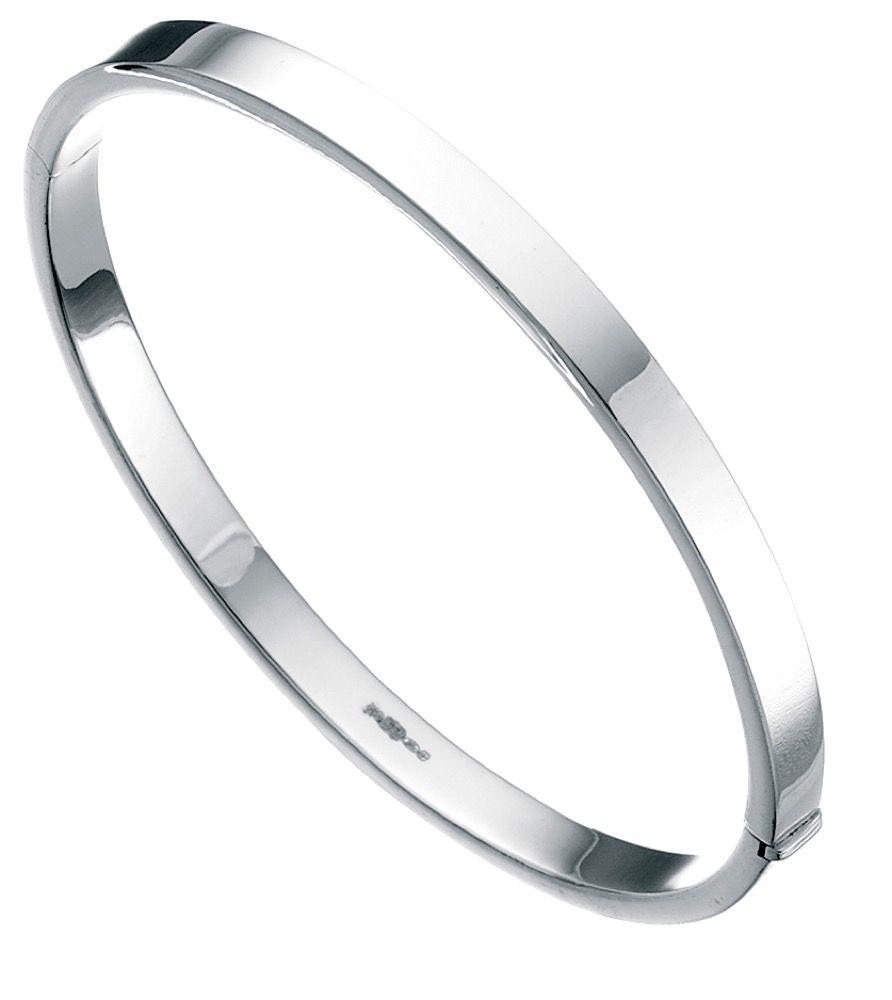 Silver on sale bangle hinged