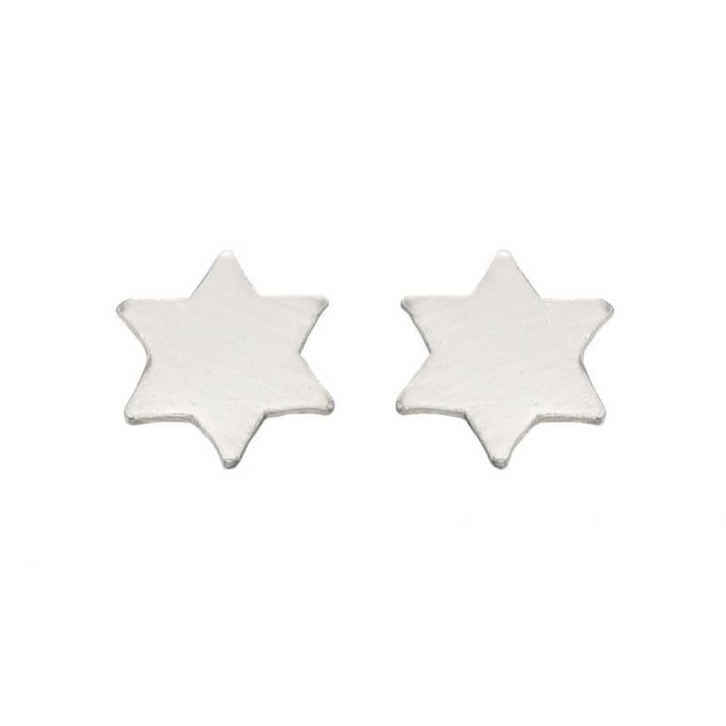 Silver Star stud earrings Earrings Gecko 