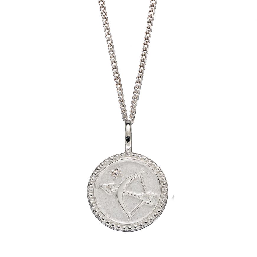 Silver 'Strength & Growth' Empowerment Disc Pendant Necklaces & Pendants Gecko