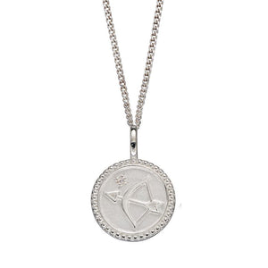 Silver 'Strength & Growth' Empowerment Disc Pendant Necklaces & Pendants Gecko 