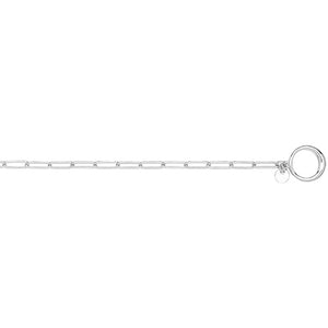 Silver T-Bar Bracelet with Paperclip Links Bracelets Treasure House Limited 