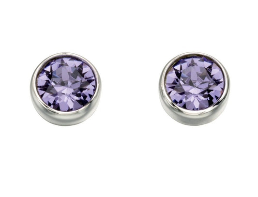 Tanzanite Swarovski Crystal Earrings - Carathea