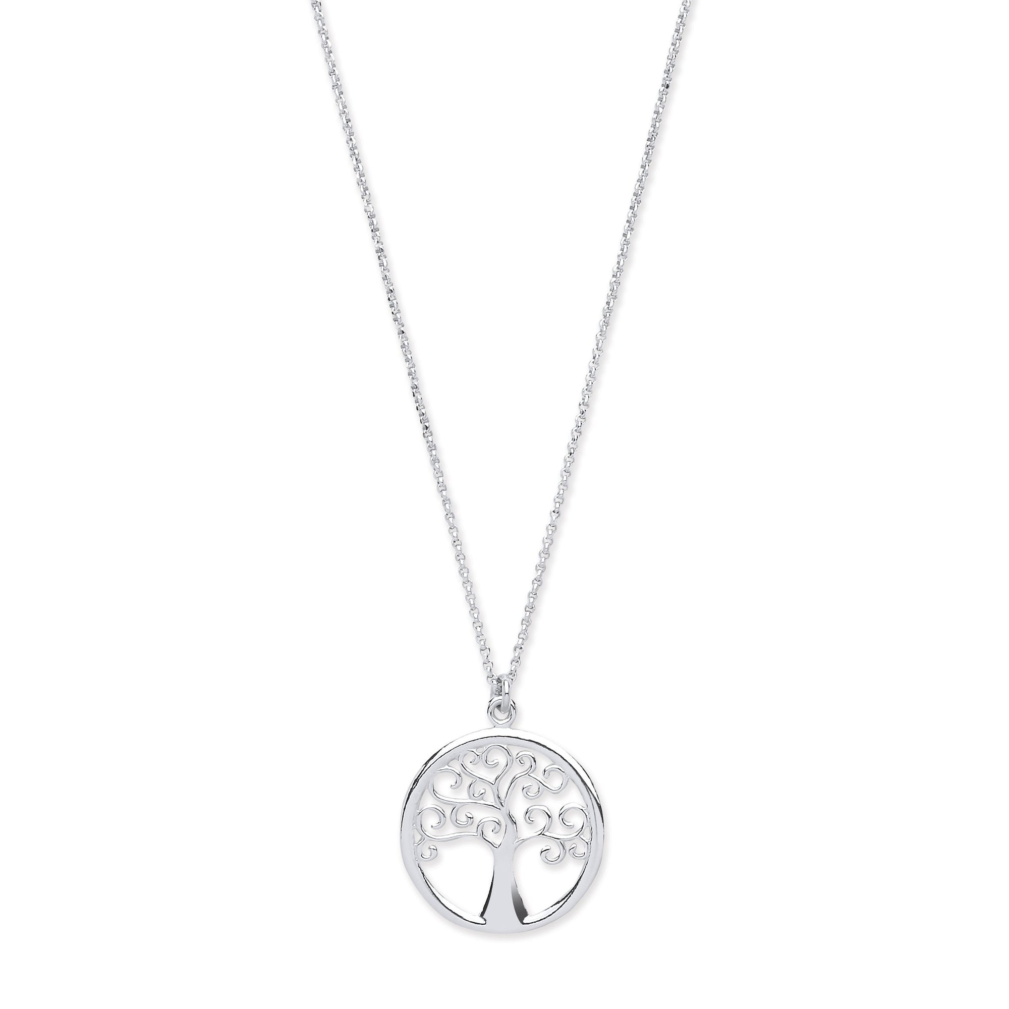 Silver Tree of Life Pendant Jewellery Hanron 