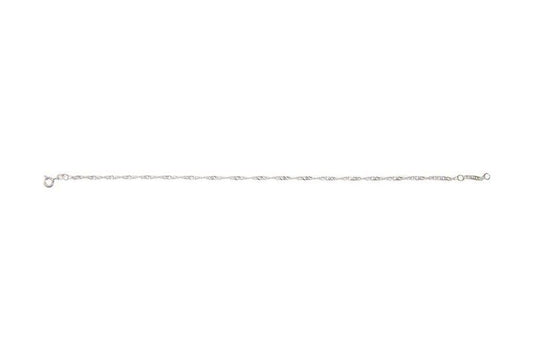 Silver Twisted Anklet Jewellery Ian Dunford 