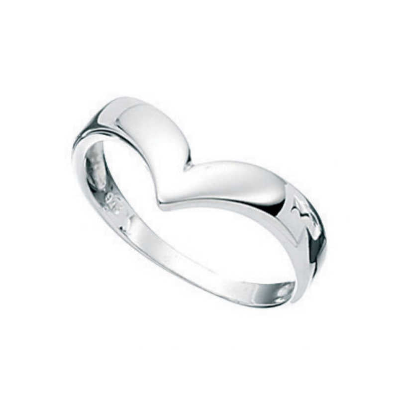 Silver Wishbone Ring Rings Carathea