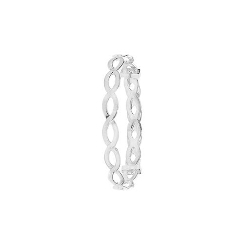 Silver Expanding Baby Bangle in Criss-Cross Design Jewellery Carathea