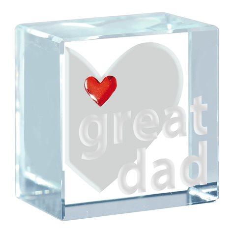 Spaceform Great Dad Glass Token Giftware Spaceform 