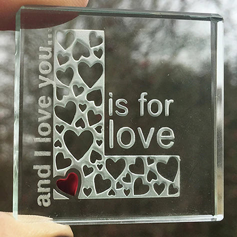 Spaceform 'L is for Love' Miniature Token Giftware Spaceform 