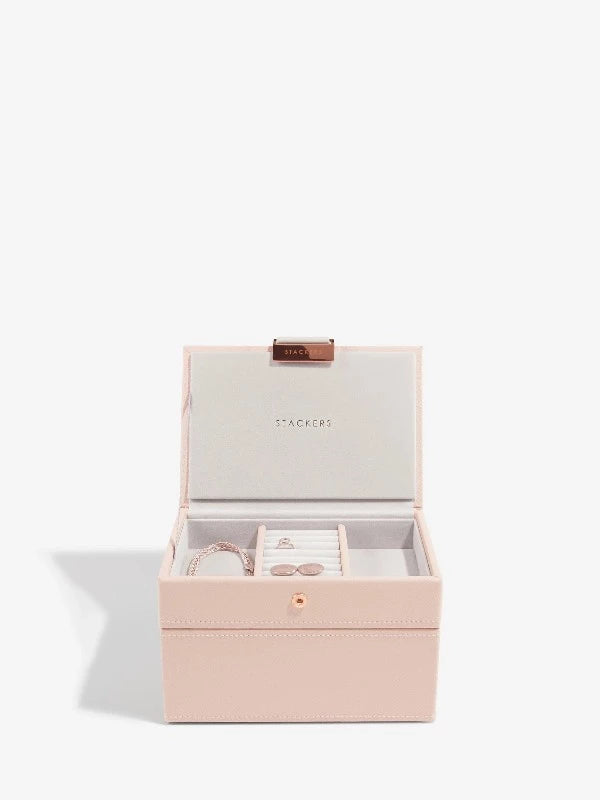 Stackers Mini Jewellery box in blush pink Carathea jewellers