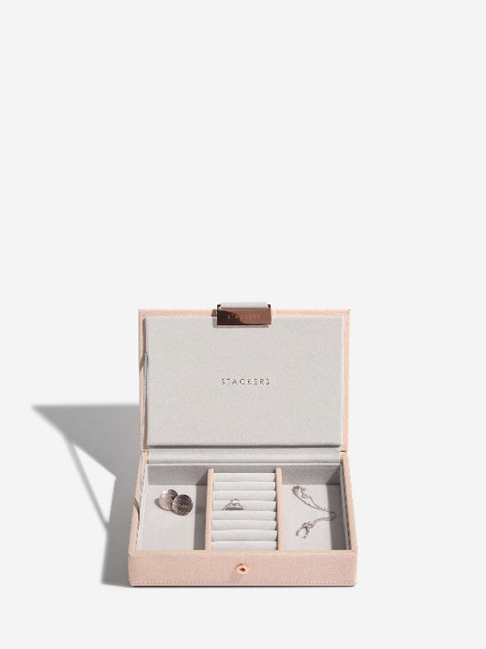 Stackers Mini Jewellery box in blush pink Carathea jewellers