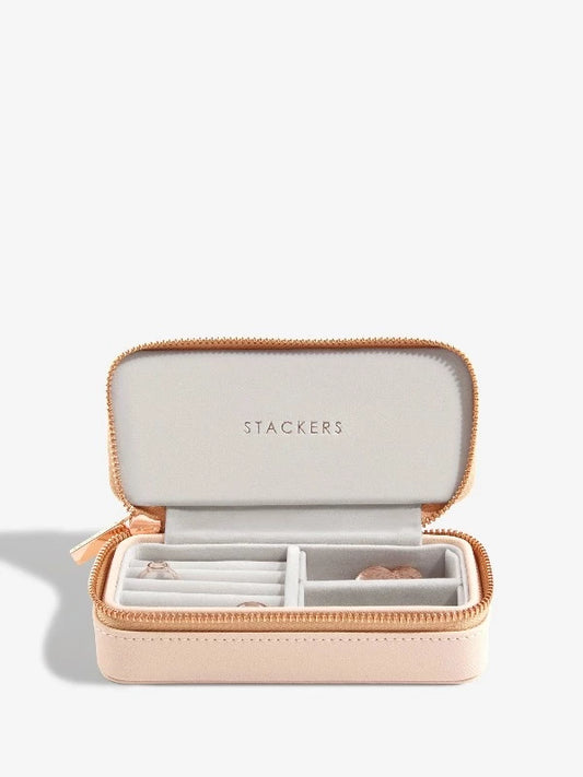 Stackers zipped mid-sized travel jewellery box Carathea jewellers